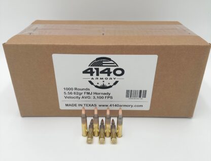 5.56 NATO 62gr FMJ BT with Hornady Match Projectile