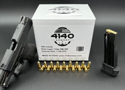 115 Grain 9mm FMJ RN (500 Box)